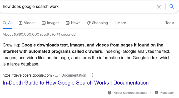 Paragraph Featured Snippet